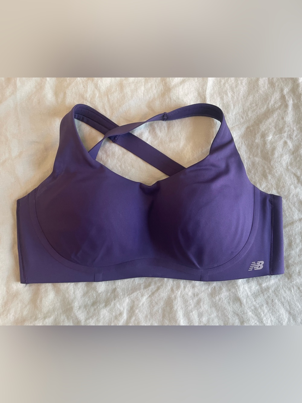New Balance Deep Purple Racerback Sports Bra